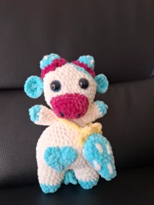 Peluche vache - vue de face