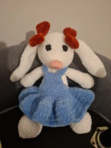 Peluche lapin - vue de face