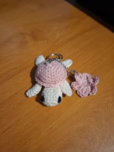 porte clé tortue rose